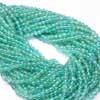 Natural Green Apatite Smooth Round Ball Beads Strand Rondelles Length is 13 Inches & Sizes from 4mm approx N 159 